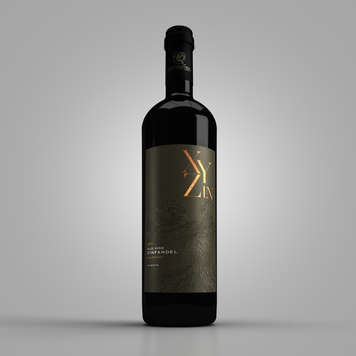 Gothic Old Vine Zinfandel Wine Label Design by sougatacreative