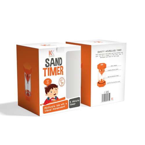 Product packaging for Sand-Timer Design by syakuro