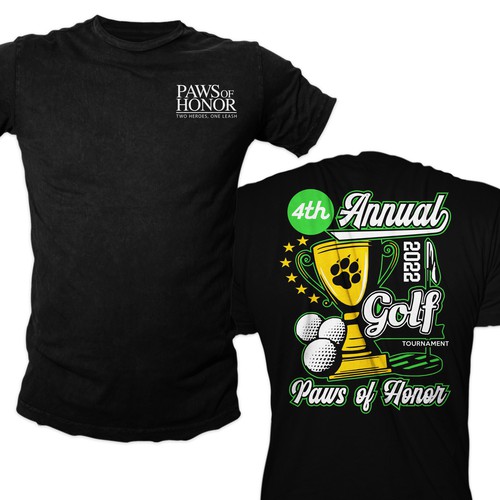 Designs 4th Annual Golf Tournament shirt design Tshirt contest