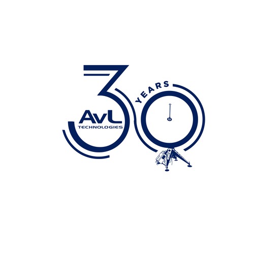 30 Years Logo for a Cool Tech Company Design by bluelines15