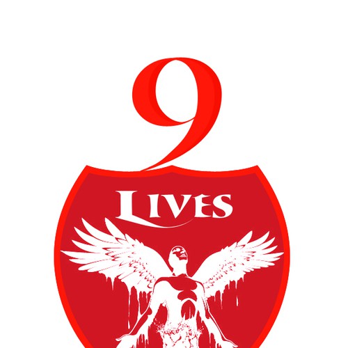 9 Lives Music Group Record Label LOGO Design by Lucky Buddha