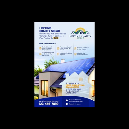 Solar Offer Page for Roofing Customers Design by era@Design