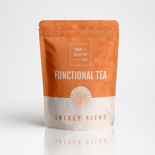 Functional Tea collection design for a health supplement brand! Design by Claudia Gabriela