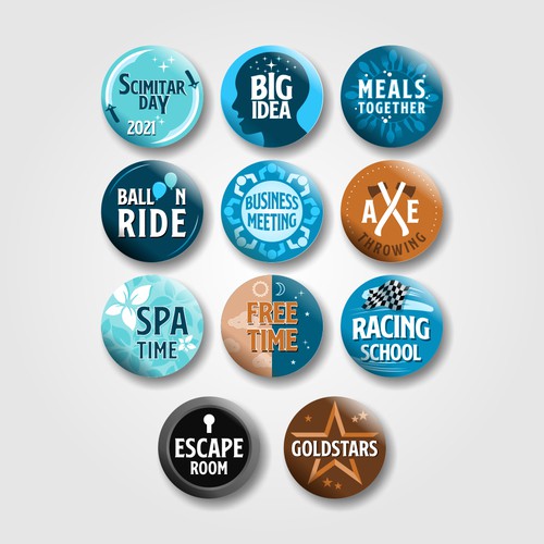 Cool Badges for Team building Design by Simple Mind