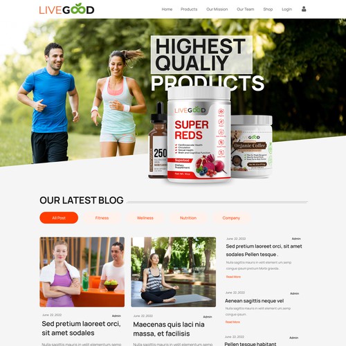 Web page design contest entry by CaptMarvel