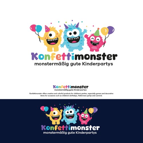 we need a fun logo for a kids party company Design by AdryQ