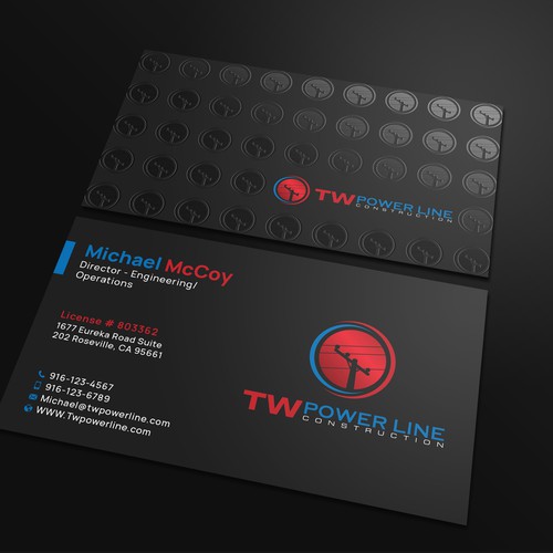 Business Card for a high voltage company Design by prosenjit_P