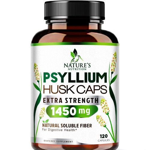 Natural Psyllium Husk Capsules Design needed for Nature's Nutrition Design by agooshe