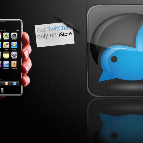 Create iOS App Icon for TwitChat™ for Twitter  Design by Cyberphreak1210