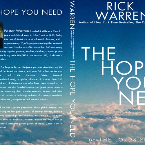 Design Rick Warren's New Book Cover Design by patrickgrady