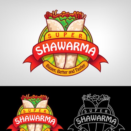 logo for Super Shawarma Design by Helmi Himawan