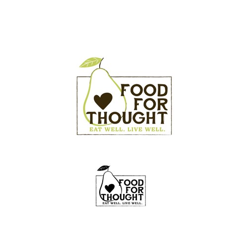 Fresh, Playful Island-Inspired Logo for Food For Thought – Organic Café & Market in the Florida Keys Design by m210297