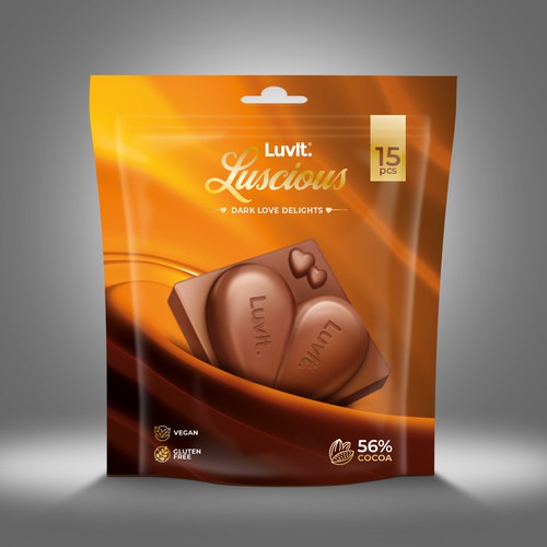 Design a standout label for a Premium Chocolate Homepack Diseño de Emran Hayat