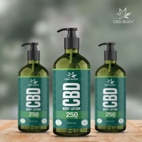 CBD Body Lotion Label Design Contest Design by Manoj Gajjar