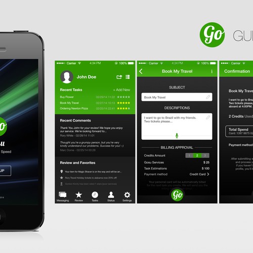 Luxury Errand running app - Design Uber concierge! Design by eLaeS