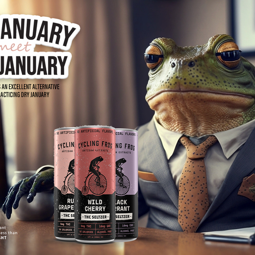 Create a 'Dry January meets High January' poster.  Have Fun, Be Creative, Open to all suggestions. Design von karundesigns