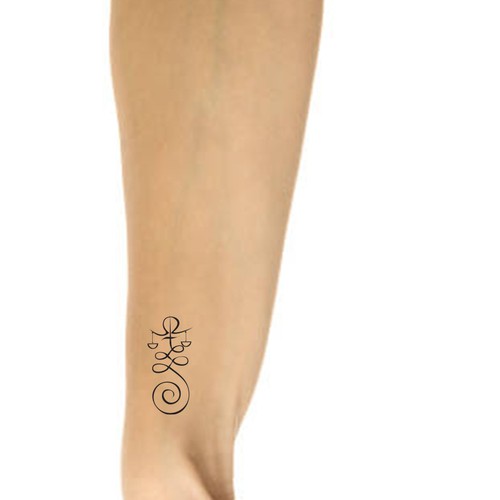 Unalome/Libra Scales Wrist Tattoo Design by RadeM