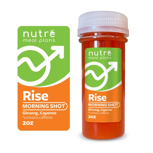 Small Wellness Shot Label! Design by imöeng