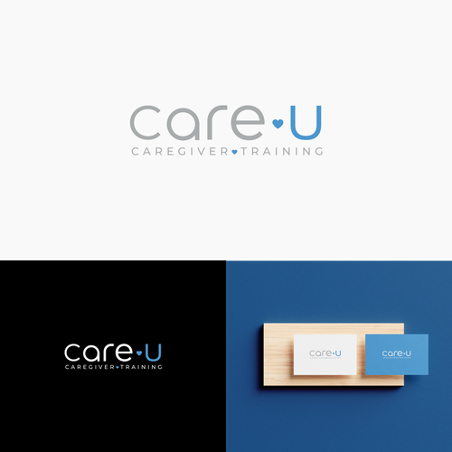 Fun yet sophisticated logo for our new training program, Care U. Design by Rectovers