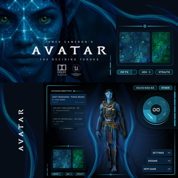 GAME UI UX DESIGN -- AVATAR - The Deciding Toruks