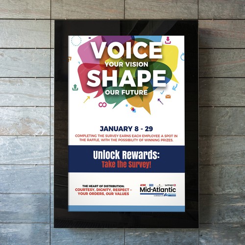 Acme Survey Need 100% Participation Design by websmartusa