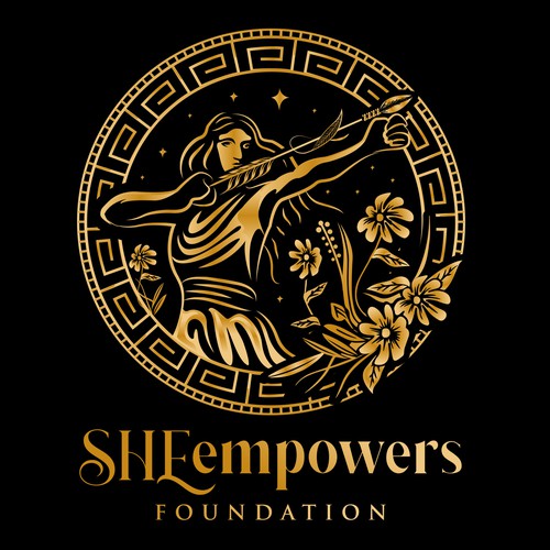 SHEempowers - luxurious design of a woman preferrably in some kind of a circle to appeal to women professionals Design by Jacob Gomes