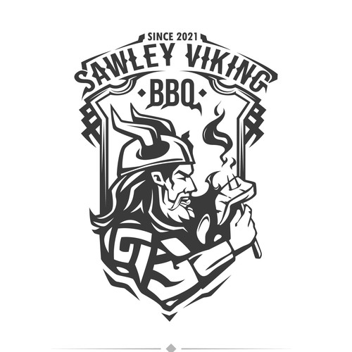 Viking Inspired BBQ Food Delivery Needs a Logo Design by Avicretv