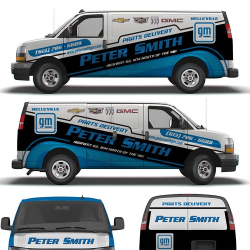 Parts Delivery Van Wrap for a GM Dealership Design by Logicainfo ♥