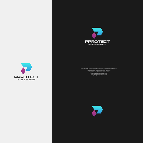 PPROTECT (Phone protect logo) (mobile cases and screen protectors) Design by Shahzaib Designer