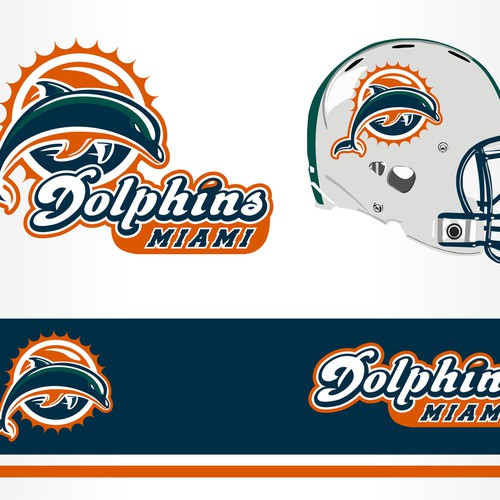 99designs community contest: Help the Miami Dolphins NFL team re-design its logo! Design réalisé par novanandz