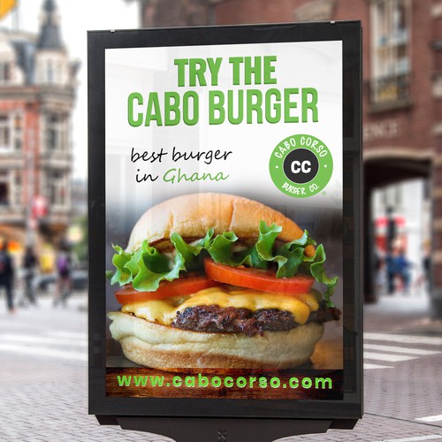 Billboard for Burger Company Design by ☑️ ABDUL HAKIM ✌