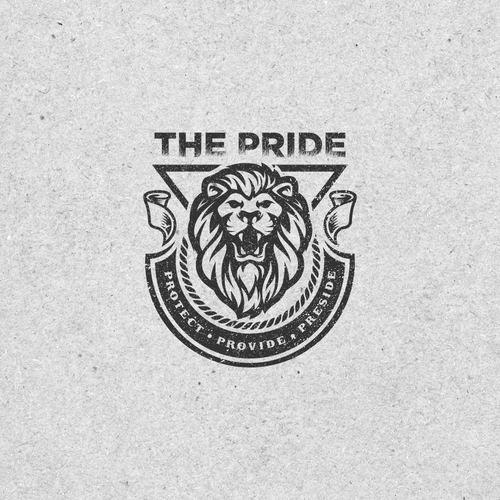 Logo for The Lion's Pride - Protect. Provide. Preside. Appeal to Men Design by Rockbillity™