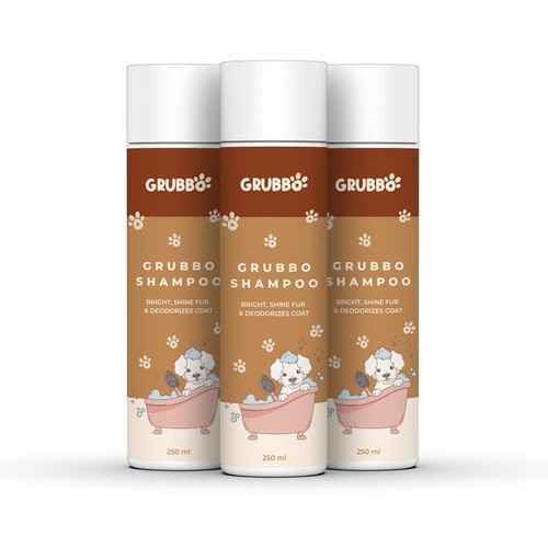 Design label for dog shampoo Diseño de Imee008