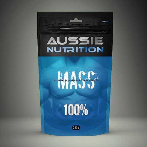 Aussie Nutrition supplement range needs new packaging! Design by valentin dimov