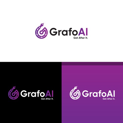 GrafoAI | Artificial Intelligence Writer Logo Design by Orbit Design Bureau