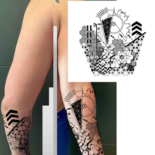 Make a geometric or nerdy forearm tattoo | Tattoo contest | 99designs