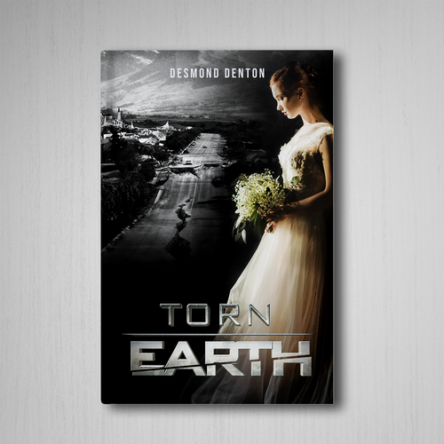 Dramatic book poster for an epic historical inspired earthquake tale (1969 TULBAGH SOUTH AFRICA) Design by H-Izz Design