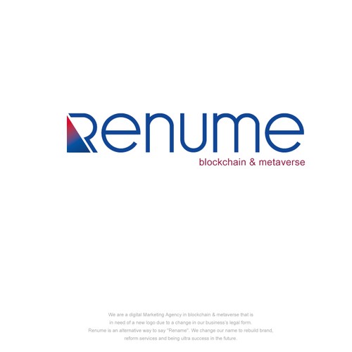 Renume - we need modern logo for a premium digital marketing agency in blockchain & metaverse Design by RockPort ★ ★ ★ ★ ★