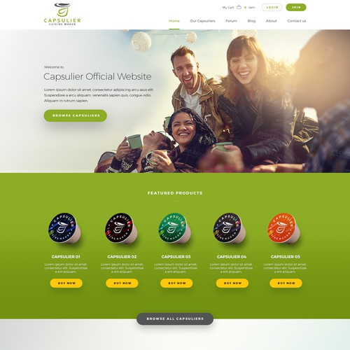 Web page design contest entry by T6S