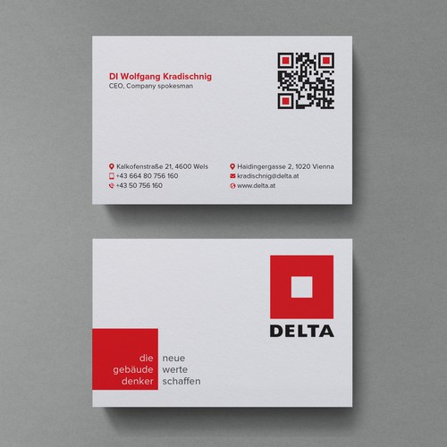 DELTA Business Card Relaunch Design by Birendra Chandra Das