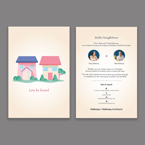 Fun flyer for couple run architecture studio Design by korban