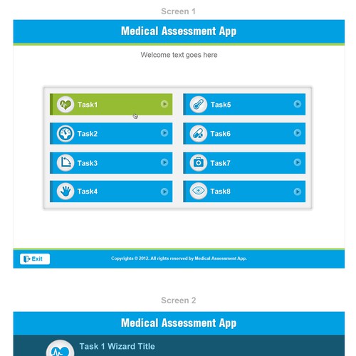 Design di Interactive medical app for use by therapists and patients di Pixelligent Designs