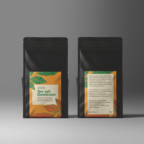 Cascara tea label Design réalisé par just.chaosofart