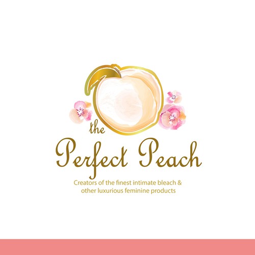 The Perfect Peach! Peach Bleach Logo Design by A_S_design