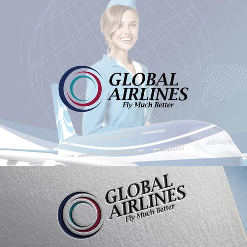 Take off! A Brand New Global Airline logo! Design by vallue