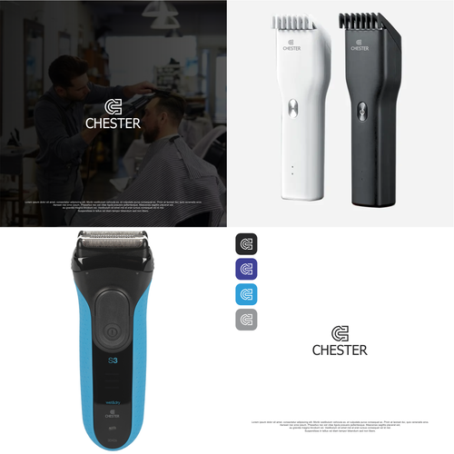 Modern logo for men grooming products Design by CH_ART