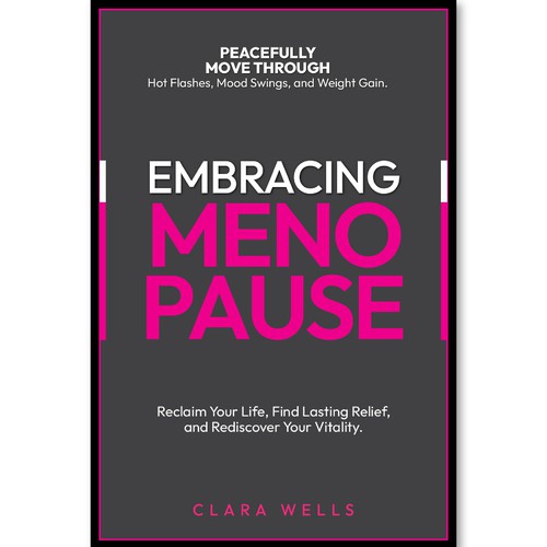 I need a book cover that connects with women about menopause Design by Creative_Crafter