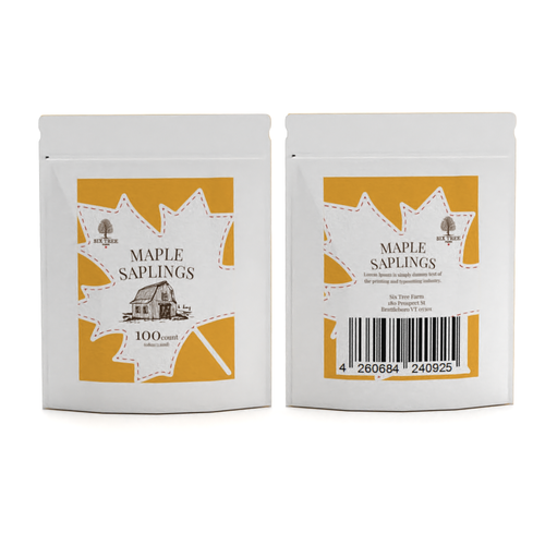 First ever production Maple Syrup Stick label Design by Designre™