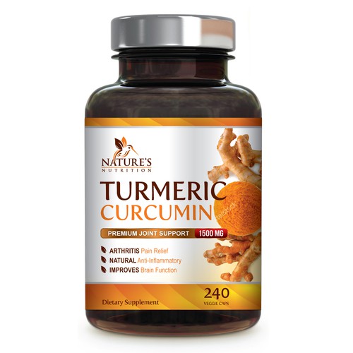 Nature's Nutrition needs a "beautiful label" for its Turmeric Extract bottle Design by FreshApple@Michelle