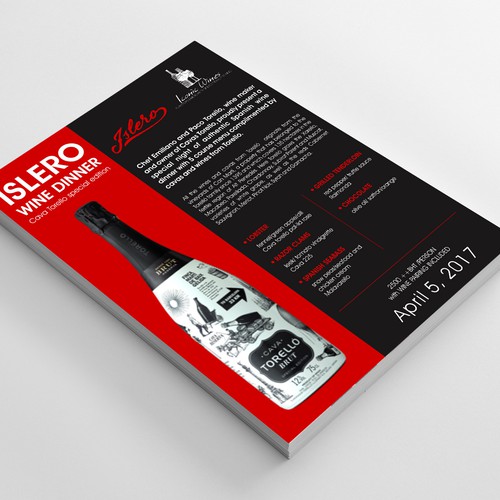 Tasting Menu Design Design by FuturisticBug